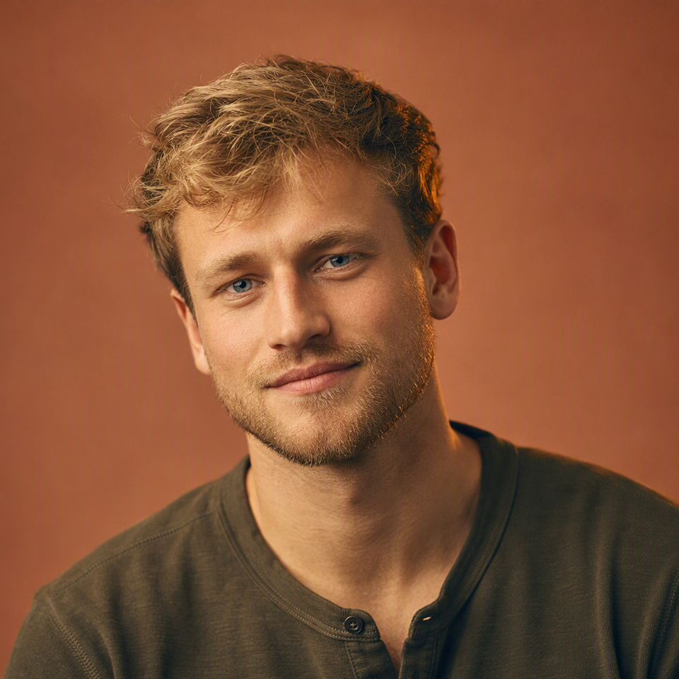 Portrait of Quinn, junior engineer.